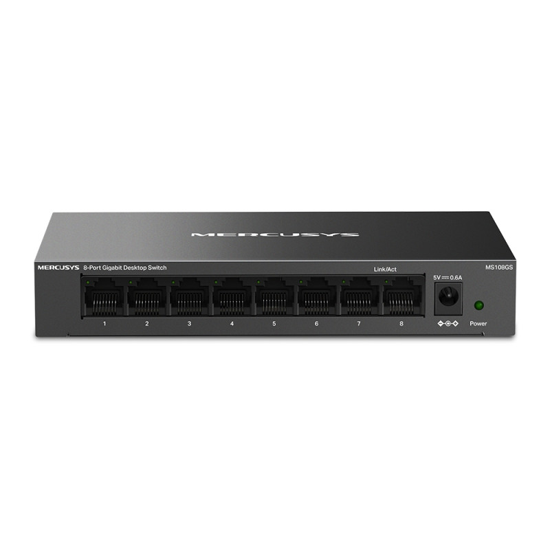 Mercusys 8-Portu Gigabit galda slēdzis | MS108GS | Nevadāms | Galda | Gigabit Ethernet (vara) porti skaits 8
