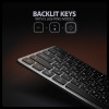 AXAGON | HMC-KB tastatūras USB-C 5Gbps ar USB hub, microSD/SD, 3x USB-A, HDMI 4K/60Hz, PD 100W | HMC-KB-CRL