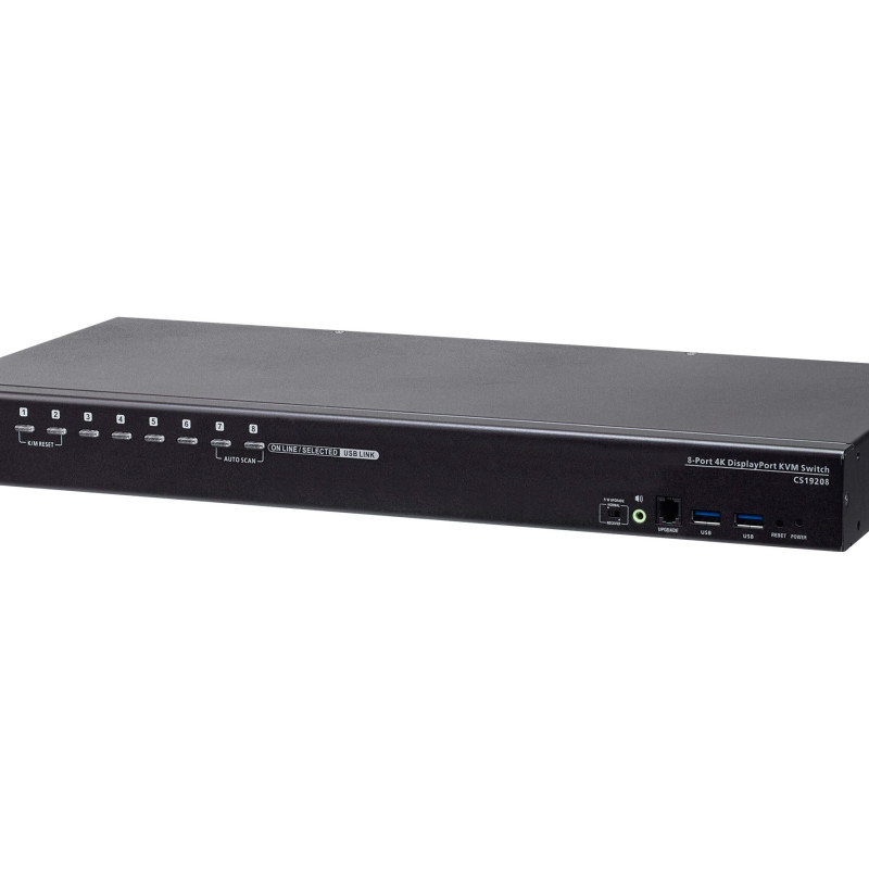 Aten | 8 portu USB 3.0 4K DisplayPort KVM slēdzis | CS19208