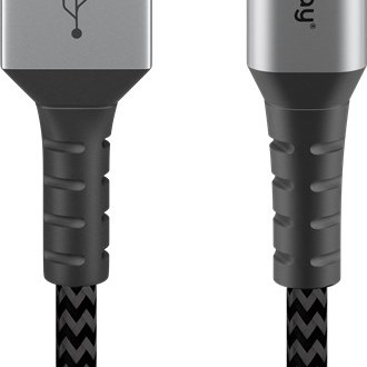 Goobay | USB-C uz USB-A tekstila kabelis ar metāla spraudņiem | 49296 | USB-C uz USB-A
