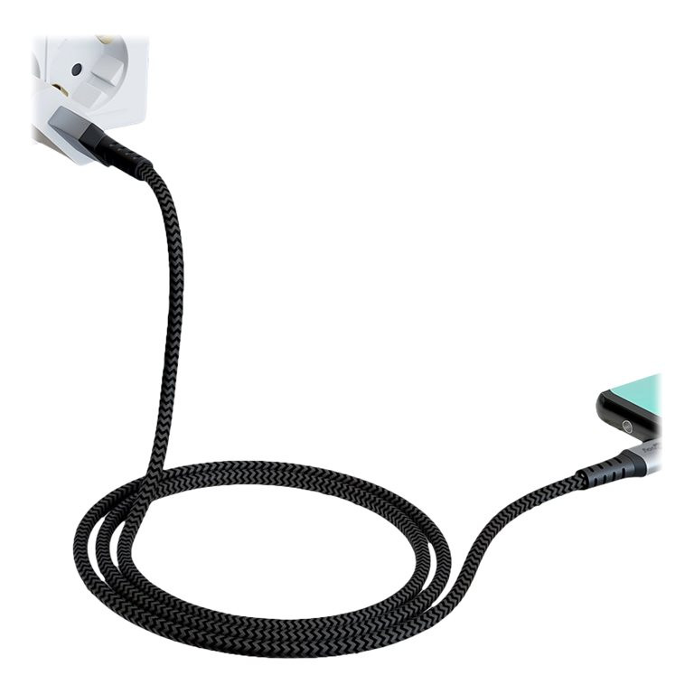 Goobay | USB-C to USB-A Textile Cable with Metal Plugs | 49296 | USB-C to USB-A