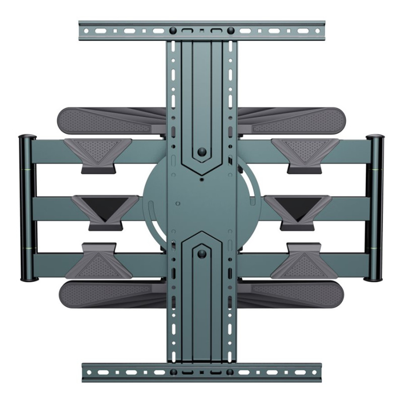 Gembird | Wall mount | WM-80STR-01 | Tilt, swivel, rotate | 40-80 " | Maximum weight (capacity) 50 kg | Black