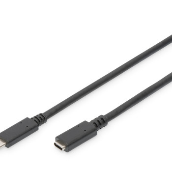 Digitus | USB Type-C pagarinājuma kabelis | AK-300210-020-S | USB-C uz USB-C USB ligzda 2.0 (Type C) | USB spraudnis 2.0 (Type C)