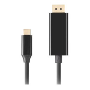 Lanberg USB-C uz DisplayPort kabelis, 1 m 4K/60Hz, melns | Lanberg | USB-C to DisplayPort Cable | CA-CMDP-10CU-0010-BK | 1 m