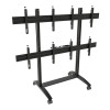 EDBAK VWTA2257-L Video Wall Trolley, modulārs 2x2, priekš 50–57