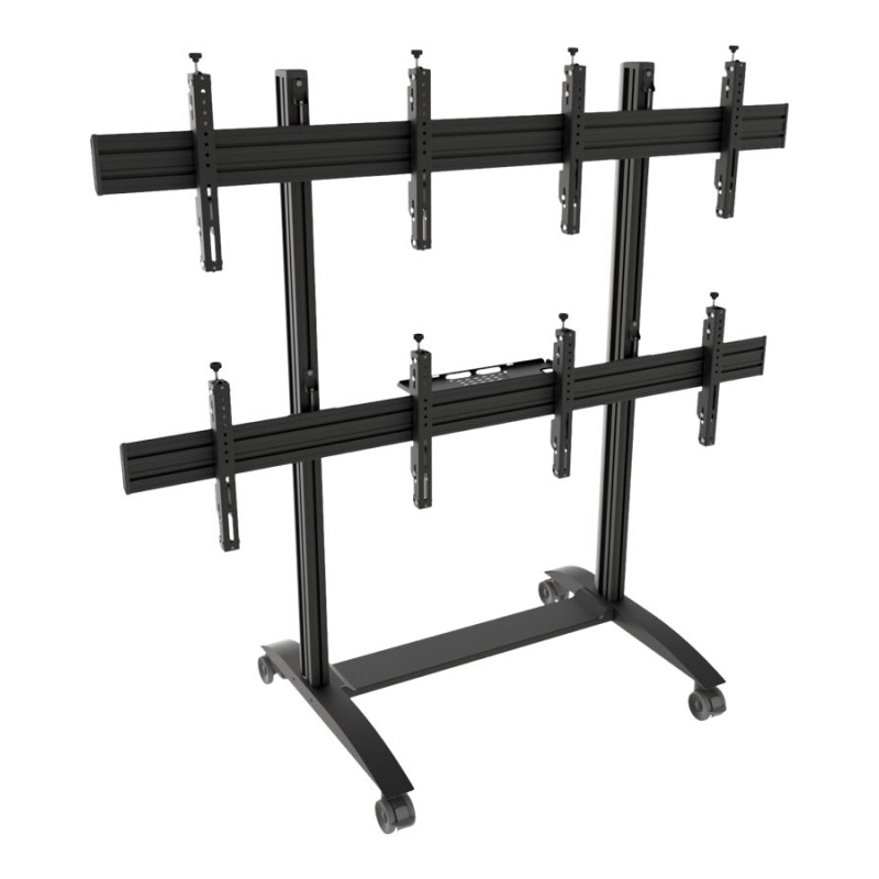 EDBAK VWTA2257-L Video Wall Trolley, modulārs 2x2, priekš 50–57