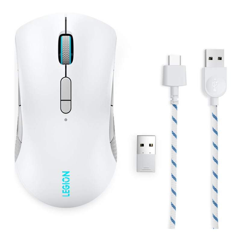 Lenovo | Spēļu pele | Legion M600 | Gaming Mouse | Bezvadu/vadu | Optiskā | Bluetooth, USB-C | Stingray | Jā