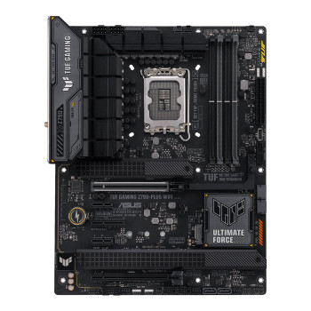 Asus | TUF GAMING Z790-PLUS WIFI | Procesoru saime Intel | Procesora ligzda LGA1700 | DDR5 | Cietā diska interfeisi SATA, M.2 | SATA savienotāji 4