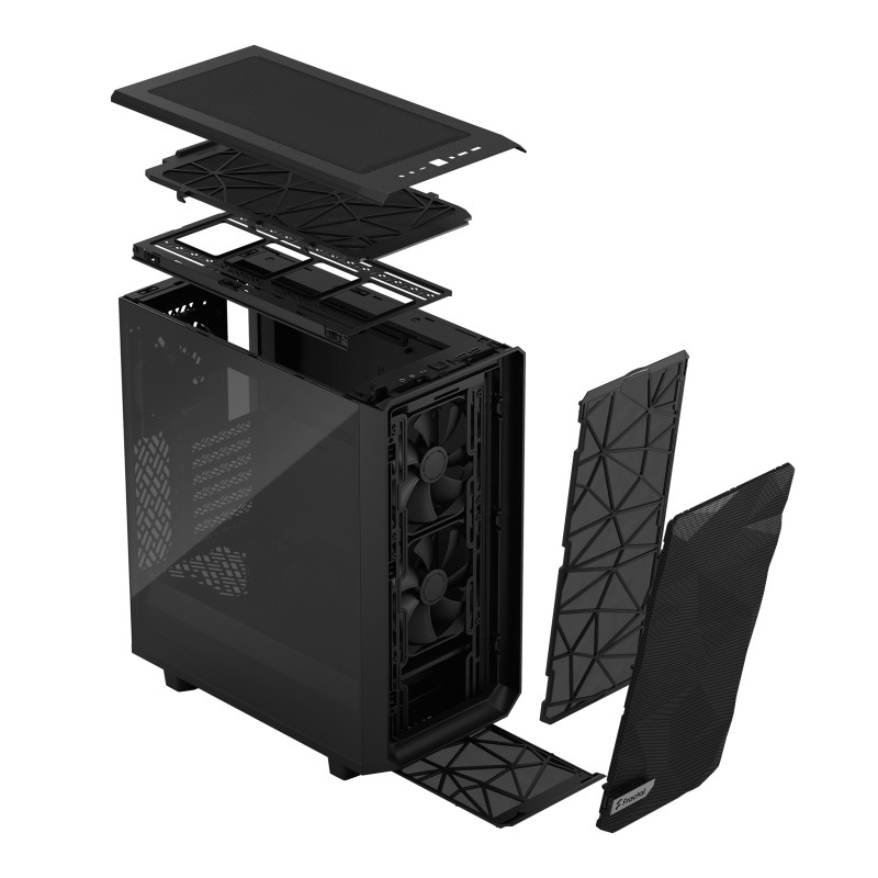 Fractal Design | Meshify 2 Compact Light Tempered Glass | Melns | ATX