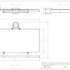 EDBAK | TRS4c-B Glass Shelf with Handle | Black