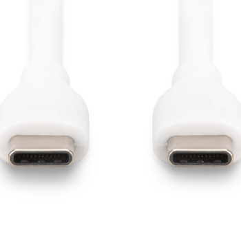 Digitus | Silikona savienojuma kabelis | AK-300341-010-W | USB-C — USB-C