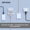 Sony Earbuds | IER‑EX15C | Wired | In-ear | Microphone | White