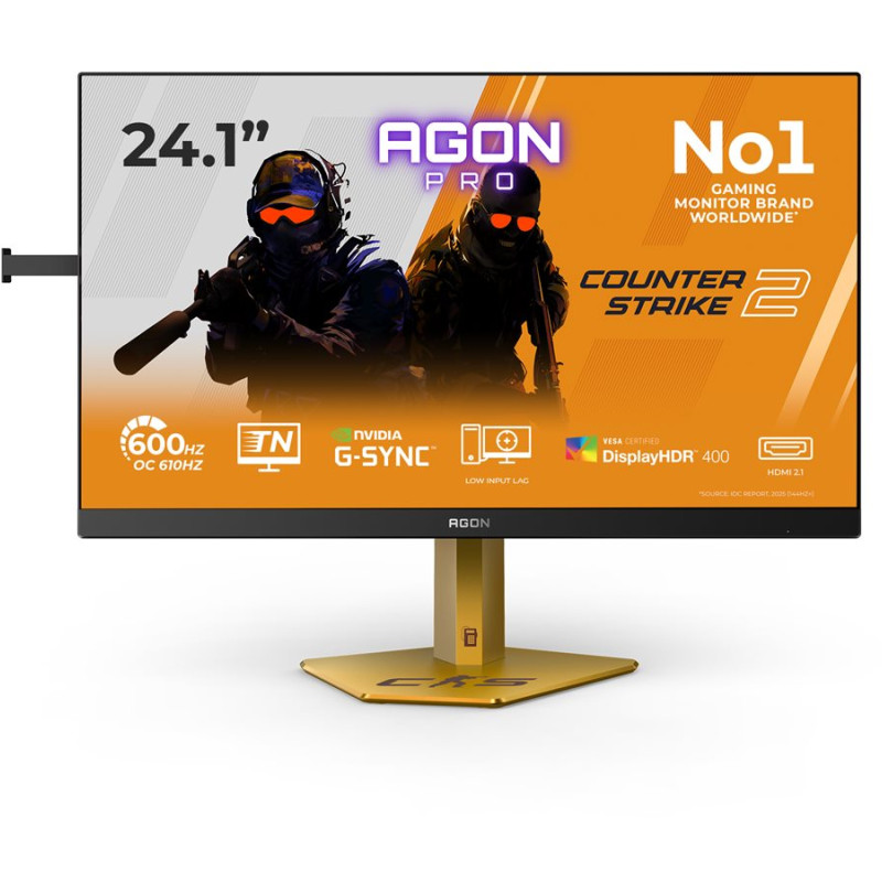 AOC CS24A | 24 " | TN | FHD | 16:9 | 610 Hz | 0.5 ms | 1920 x 1080 pixels | 500 cd/m² | HDMI ports quantity 2 | Black/Orange