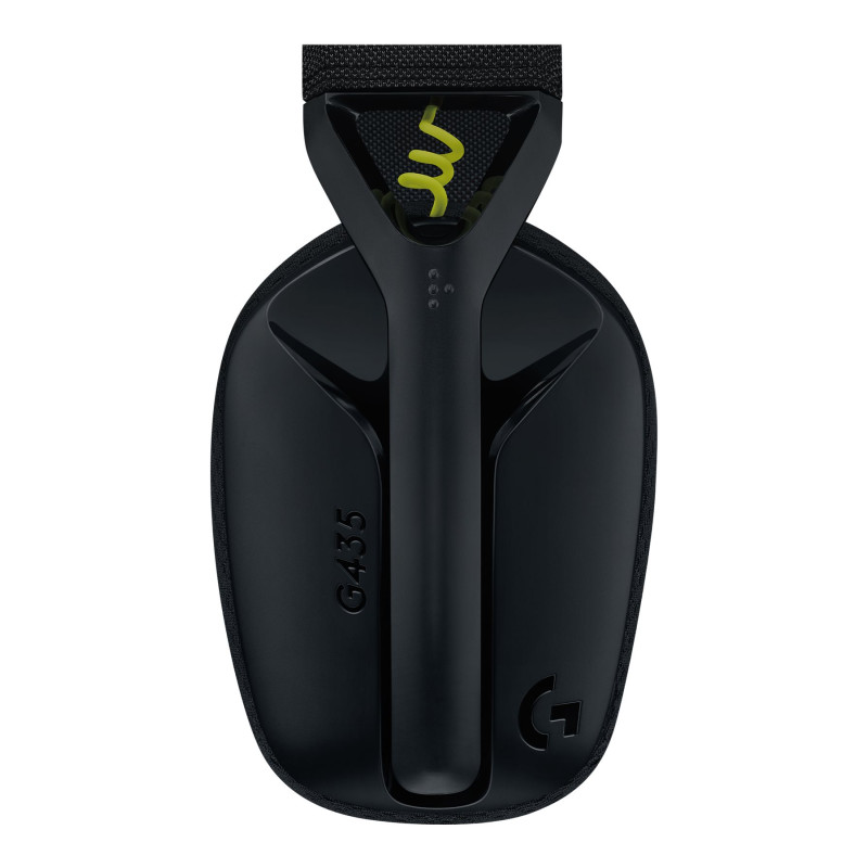 Logitech LIGHTSPEED Gaming Headset | G435 | Bluetooth | Over-Ear | Microphone | Black and Neon Yellow | Wireless