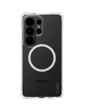 CARE by PanzerGlass Samba maciņš caurspīdīgs ar balto Qi Samsung New Galaxy S26 Ultra | PanzerGlass