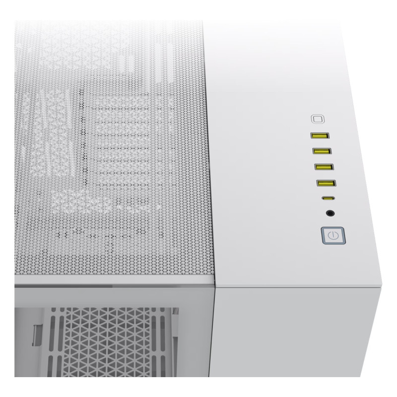 Corsair Dual Chamber PC Case | iCUE LINK 6500X RGB | White | Mid Tower | ATX