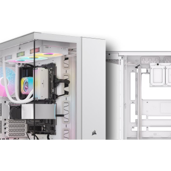 Corsair Dual Chamber PC korpuss | iCUE LINK 6500X RGB | Balts | Mid Tower | ATX