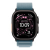 Apple 49mm Light Blue Alpine Loop - Medium - Black Titanium Finish | Apple