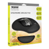PORT CONNECT | Ergonomic Mouse Pad | 200 x 230 x 20 mm | Black