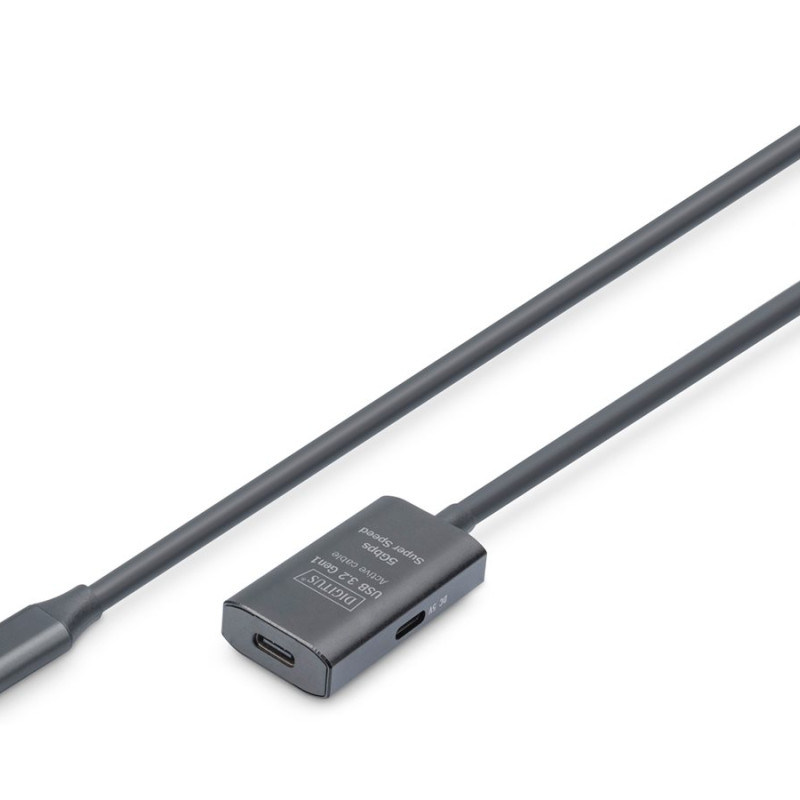 Digitus | Aktīvs USB 3.2 Gen2 10G pagarināšanas kabelis | DA-73112 | USB-C uz USB-C
