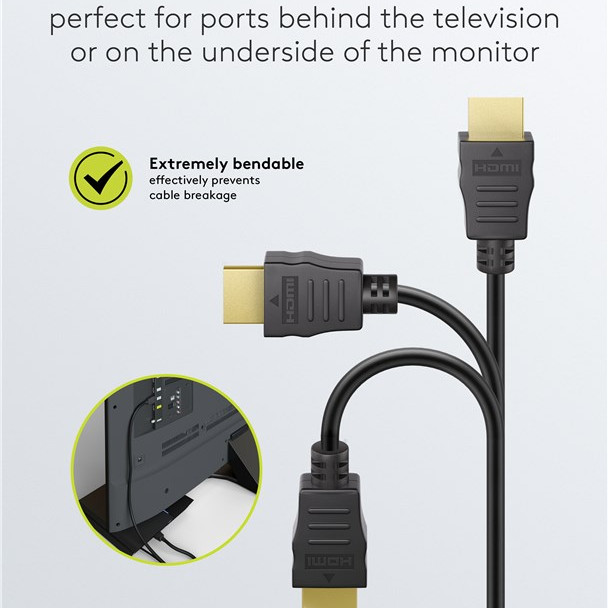 Goobay 80102 HDMI High-Speed kabelis ar Ethernet | Mīksts | 1.5 m