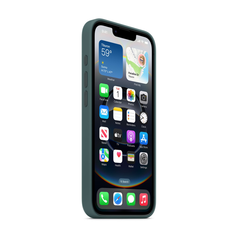 Apple iPhone 16e silikona maciņš – Lake Green | Apple