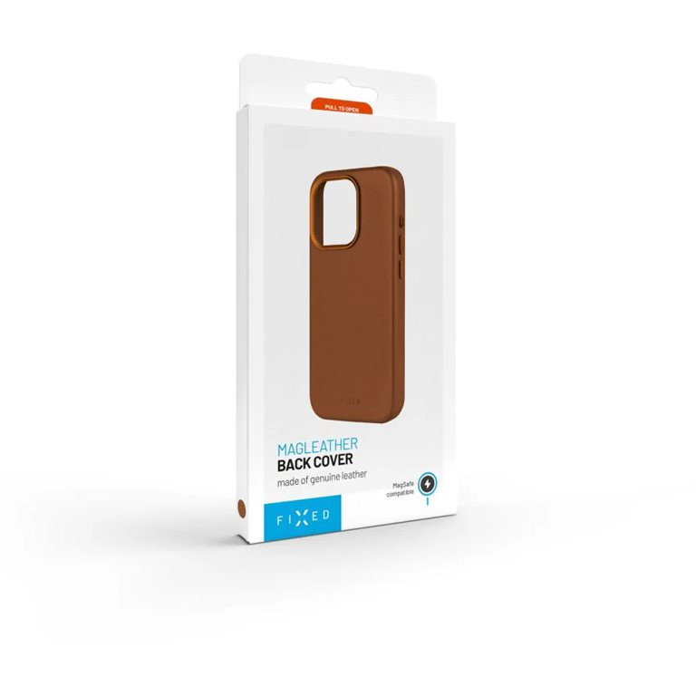 Fixed MagLeather | Aizmugures vāciņš | Apple | iPhone 16 Pro | Āda | Brūns