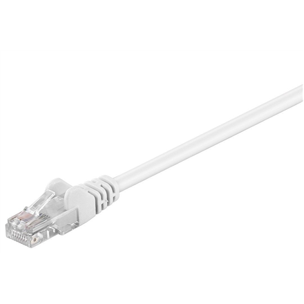 Goobay | CAT 5e komunikācijas kabelis, U/UTP | Balts RJ45 spraudnis (8P8C) | RJ45 spraudnis (8P8C)