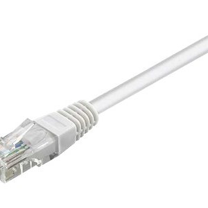 Goobay | CAT 5e komunikācijas kabelis, U/UTP | Balts RJ45 spraudnis (8P8C) | RJ45 spraudnis (8P8C)