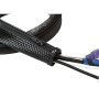 Logilink Cable FlexWrap ar rāvējslēdzēju, 1 m, 30 mm, melna | Logilink