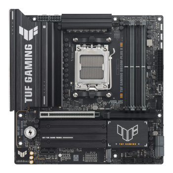 Asus TUF GAMING B850M-PLUS II | Procesoru saime AMD | Procesora ligzda AM5 | DDR5 | Atbalstītie cietā diska interfeisi SATA, M.2 | SATA savienotāju skaits 4