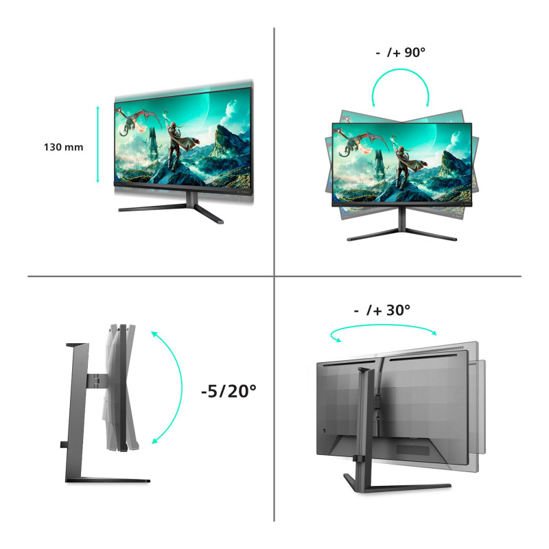 Philips | 27M2N3800A/00 | 27 " | Fast IPS | 4K UHD | 16:9 | 160 Hz | 1 ms | 3840 x 2160 pixels | 350 cd/m² | HDMI ports quantity 2 | Charcoal