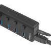 Natec USB 3.0 HUB, Mantis 2, 4-Port, On/Off with AC Adapter | Natec | 4 Port Hub With USB 3.0 | Mantis NHU-1557 | Black