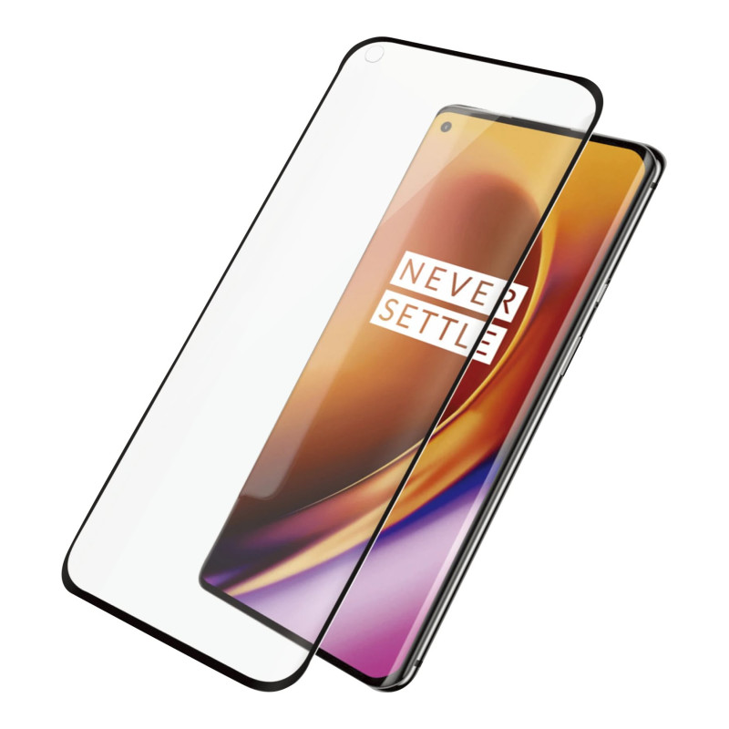 PanzerGlass | Ekrāna aizsargs | OnePlus | 8 Pro | Stikls | Melna | Pilna rāmja aizsardzība; Apaļotas malas; Kristāldzidrs; 100% pieskāriena saglabāšana | Saderīgs ar vāciņiem