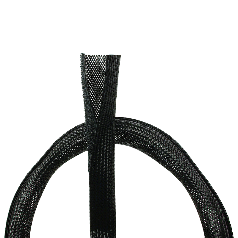 Cable Flex Wrap | KAB0006 | Elastīgs un mīksts kabeļu kanāls. Sapako un uzticami aizsargā kabeļus. Griezams uz nepieciešamo garumu. Ar velcro stiprinājumu. Ugunsizturīgs. Saites diametrs 32 mm. | Melns | 1.8 m