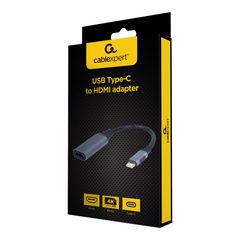 Cablexpert USB Type-C to HDMI display adapter, Space grey | A-USB3C-HDMI-01