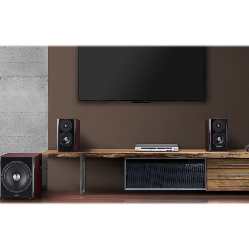 Edifier | Old School Style Modern Sound Bluetooth skaļrunis | S350DB | Bluetooth | Bezvadu savienojums | Tumši brūns/Melns | 150 W