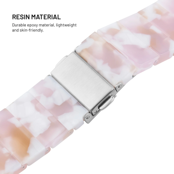 Fixed | Resin Strap for Apple Watch 38/40/41mm | Candy Pink | Epoxy Resin