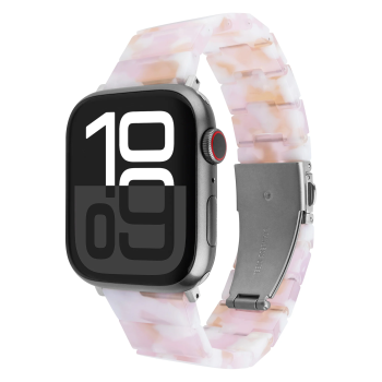 Fixed | Resin Strap for Apple Watch 38/40/41mm | Candy Pink | Epoxy Resin