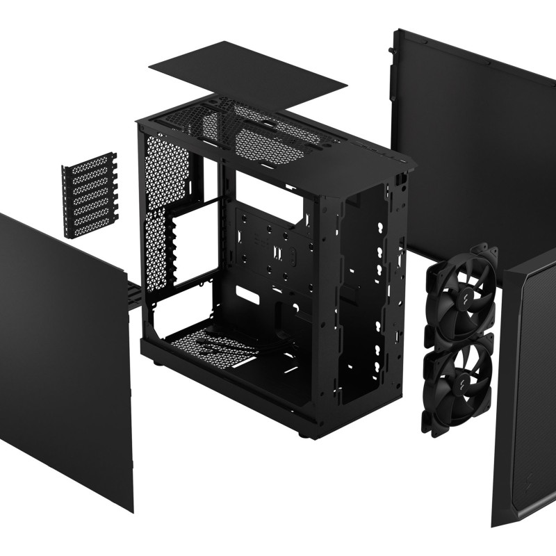 Fractal Design | Focus 2 | Sānu logs | Melns | Midi Tower | ATX
