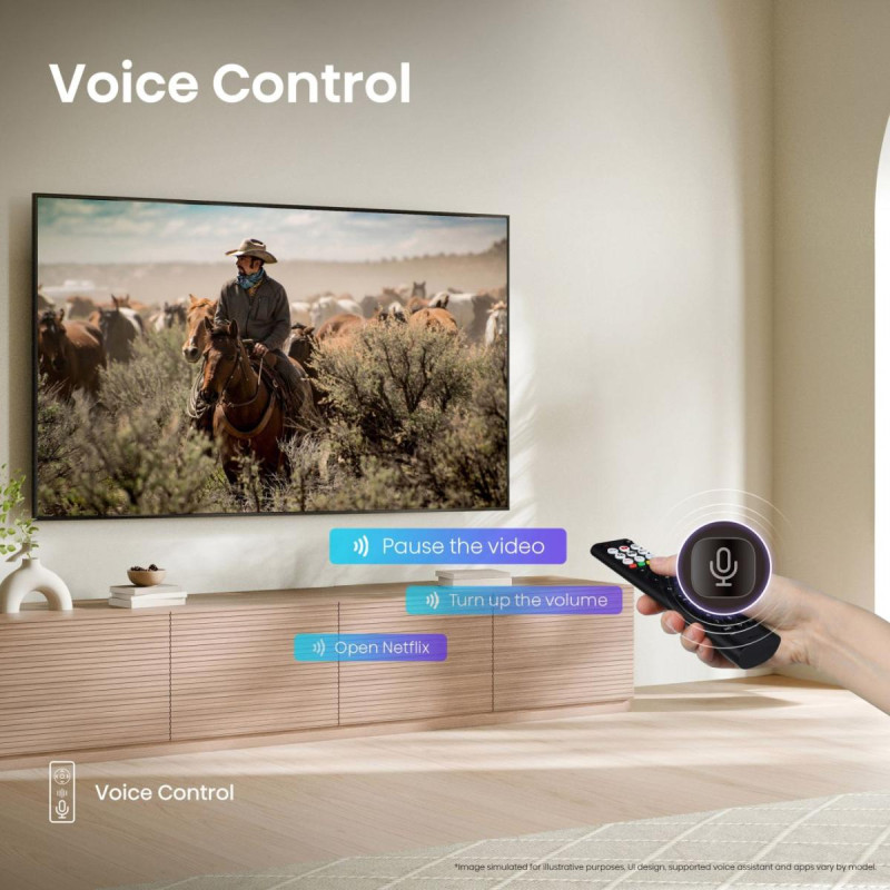 Hisense 65A6Q | 65 | Smart TV | VIDAA Smart OS | UHD | Black