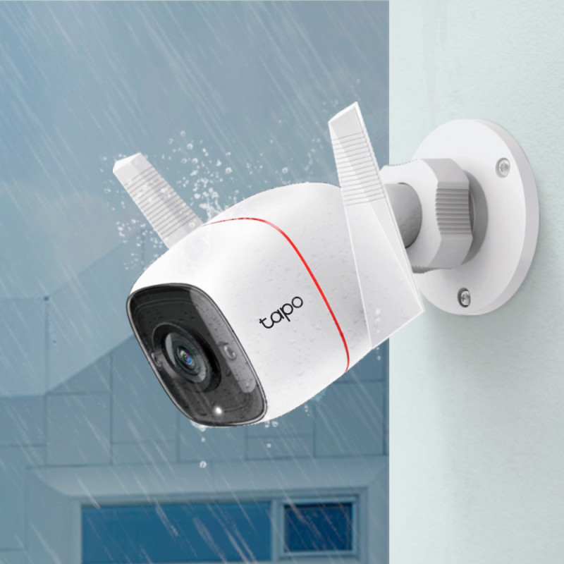 TP-LINK | Āra drošības Wi‑Fi kamera | C310 | 24 mēn. | Bullet | 3 MP | 3.89 mm | IP66 | H.264 | MicroSD