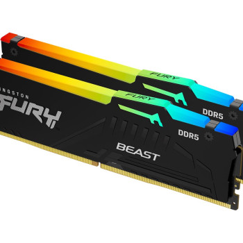 Kingston Fury Beast 16GB DDR5, 6000 MHz, CL36, 288-pin DIMM komplekts (8GB x 2) | Kingston | Fury Beast | 16 GB | DDR5 | 6000 MHz