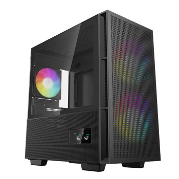 Deepcool CH360 Digital | Melns | Mid Tower | ATX PS2