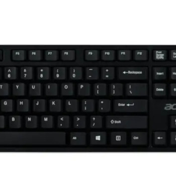 Acer Keyboard and Mouse AAK410 (Retail Pack) | Klaviatūras un peles komplekts | Bezvadu | US | Melns