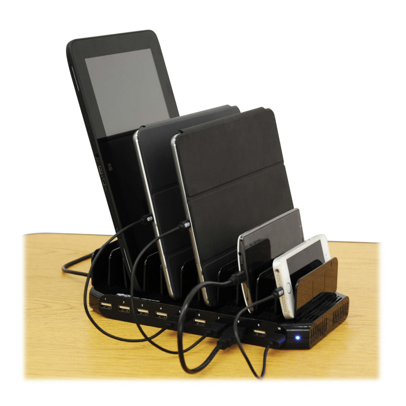 SALE OUT. | Tripp Lite | 10 portu USB uzlādes stacija ar regulējamu uzglabāšanu | U280-010-ST-CEE | ATKRĀMĒTS, SCRATCHED