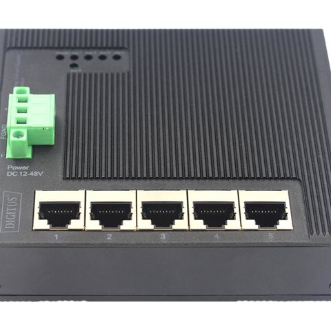 DIGITUS Industrial Gigabit Ethernet Flat Switch | Digitus