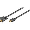 Goobay | DVI-D/HDMI kabelis, zelta pārklājums | 51580 | DVI-D spraudnis Single-Link (18+1 pins) | HDMI spraudnis (type A) | HDMI uz DVI-D | 2 m