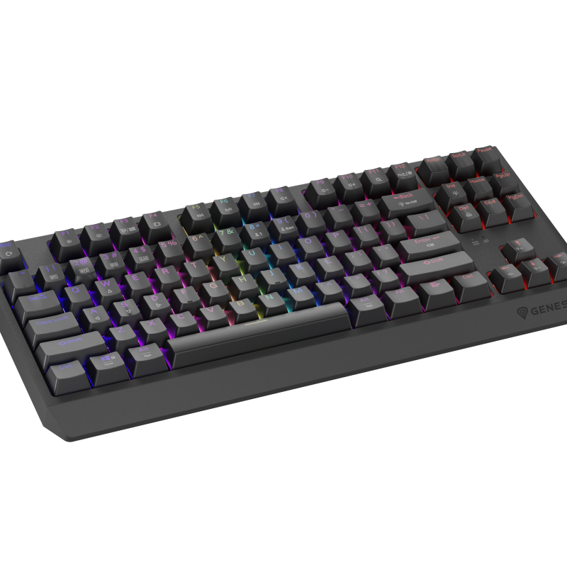 Genesis | THOR 230 | Mehāniskā spēļu tastatūra | Bezvadu | US | Outemu Red | Melna