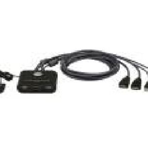 Aten | 2-portu USB FHD HDMI kabeļu KVM slēdzis | CS22HF